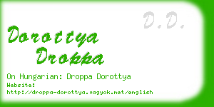 dorottya droppa business card